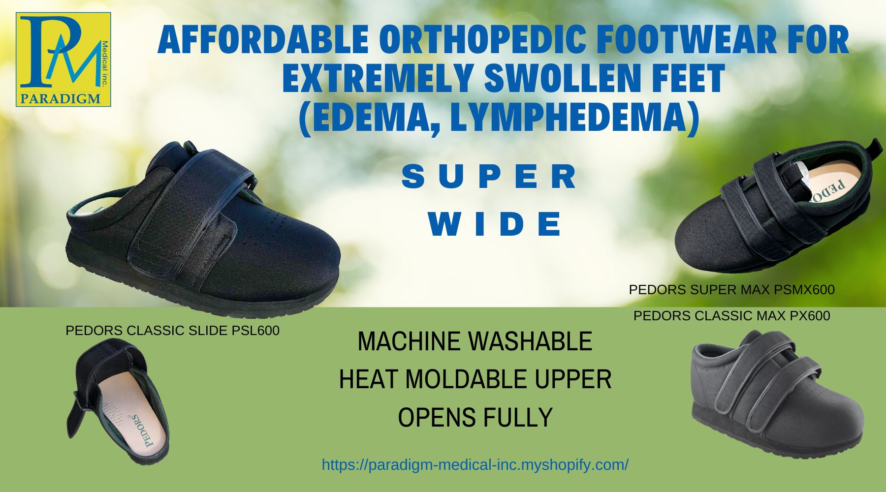 Affordable Footwear for Extreme Cases of Edema and Lymphedema