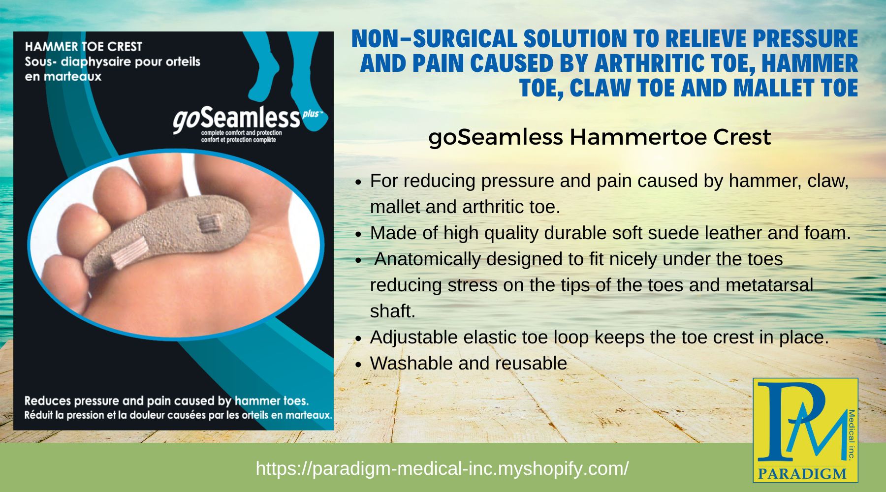 Solutions to alleviate pain caused by Arthritic Toe Conditions, Hammer Toe, Claw Toe and Mallet Toe