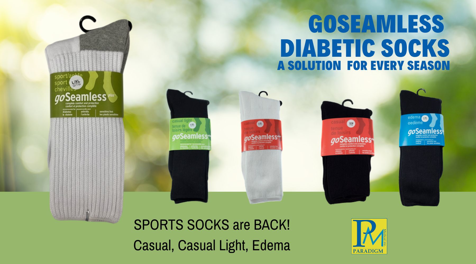 Our Popular Diabetic Sport Socks are BACK!