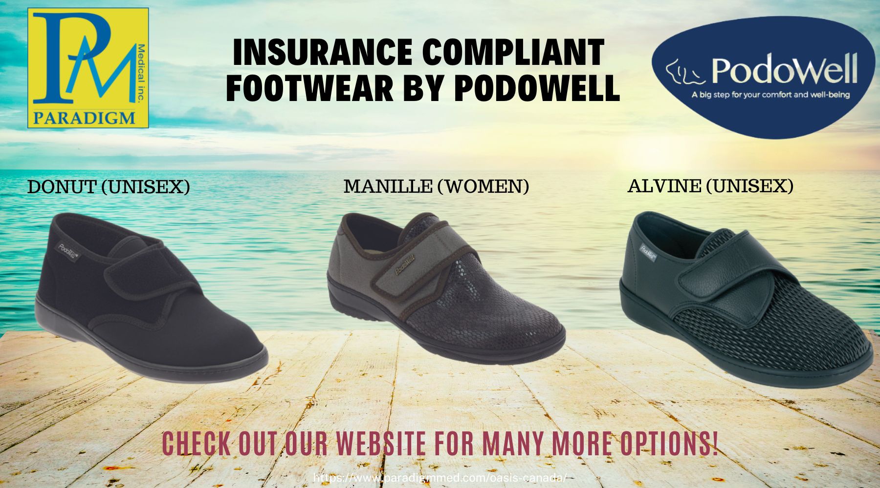 Insurance Compliant Footwear by PODOWELL