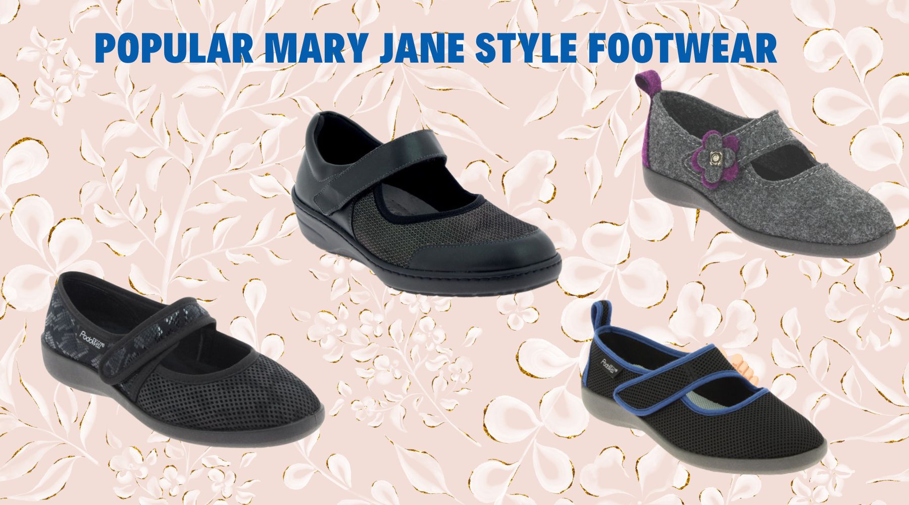 Popular & Sought-After Mary Jane style Orthopedic Footwear for Women