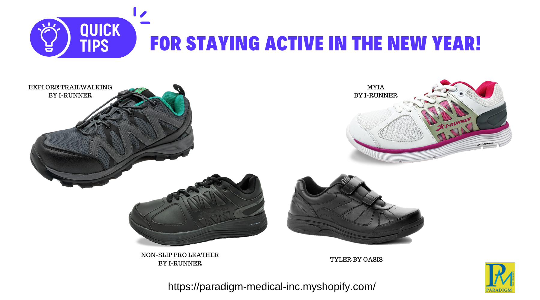 New Year, New Goals: "Keep Active" Tips and Orthopedic Shoes to Match