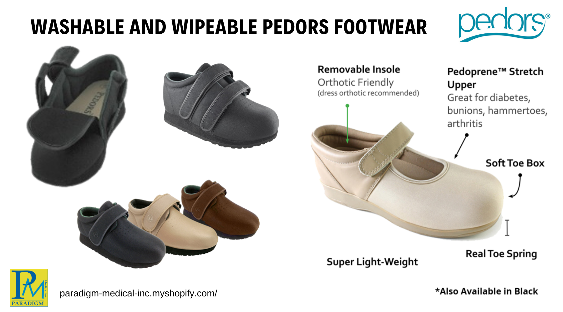 Machine Washable Pedors Shoes - View the video on how to clean them!