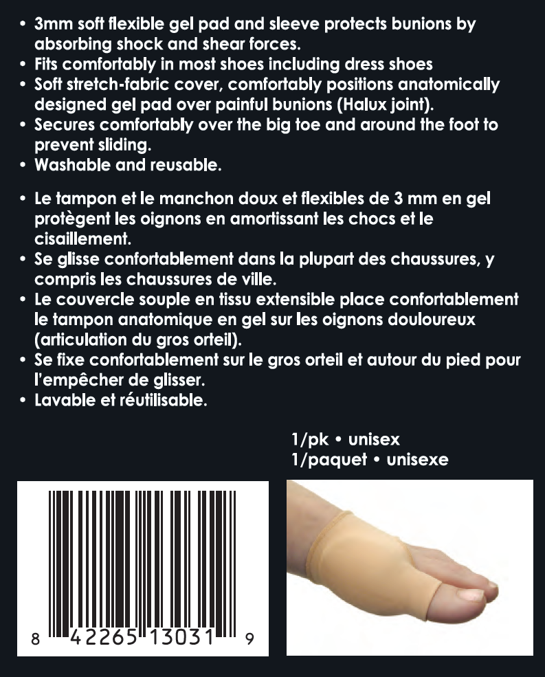 Hallux valgus bunion joints toes comfort cushion alignment metatarsal impact friction hypoallergenic gel