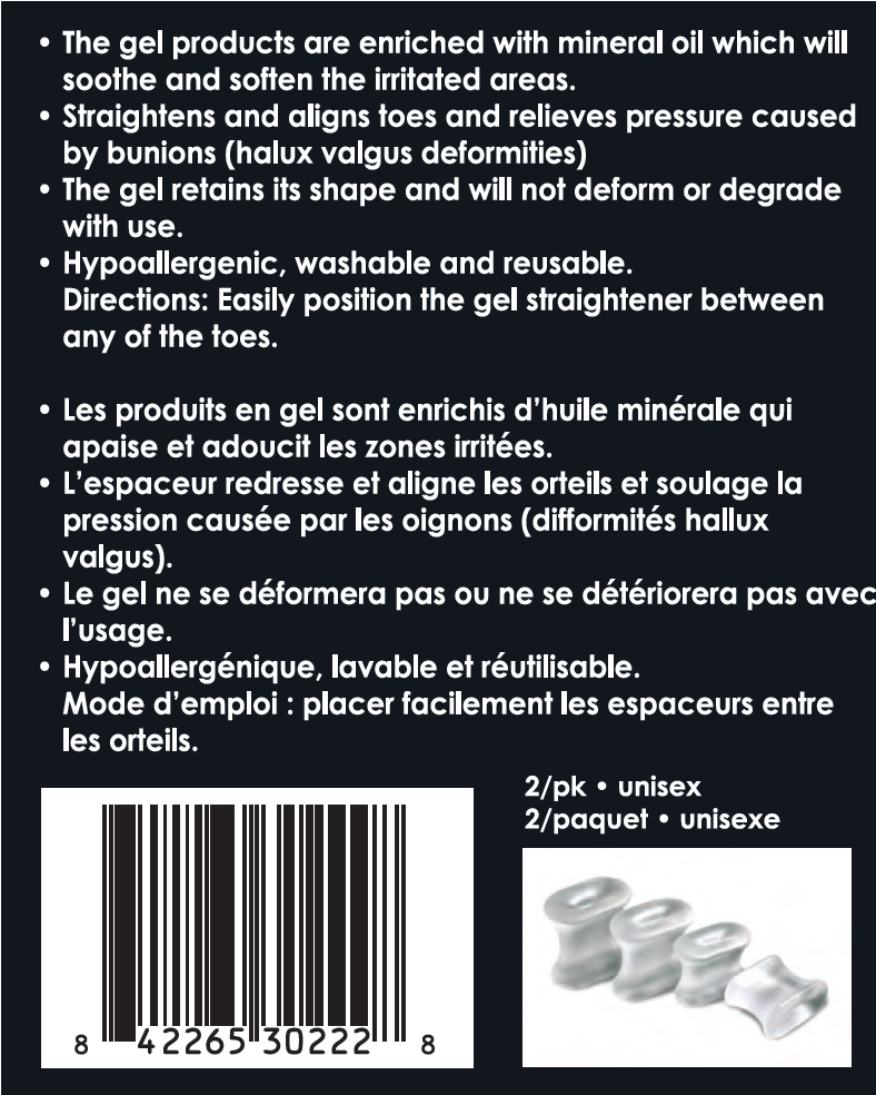 Hallux valgus bunion joints toes comfort cushion alignment metatarsal impact friction hypoallergenic gel