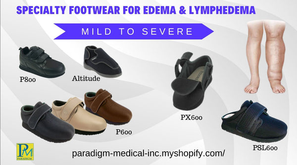 specialty footwear shoes for swollen feet edema lymphedema