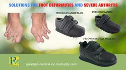 adaptive footwear for severe arthritis in the feet