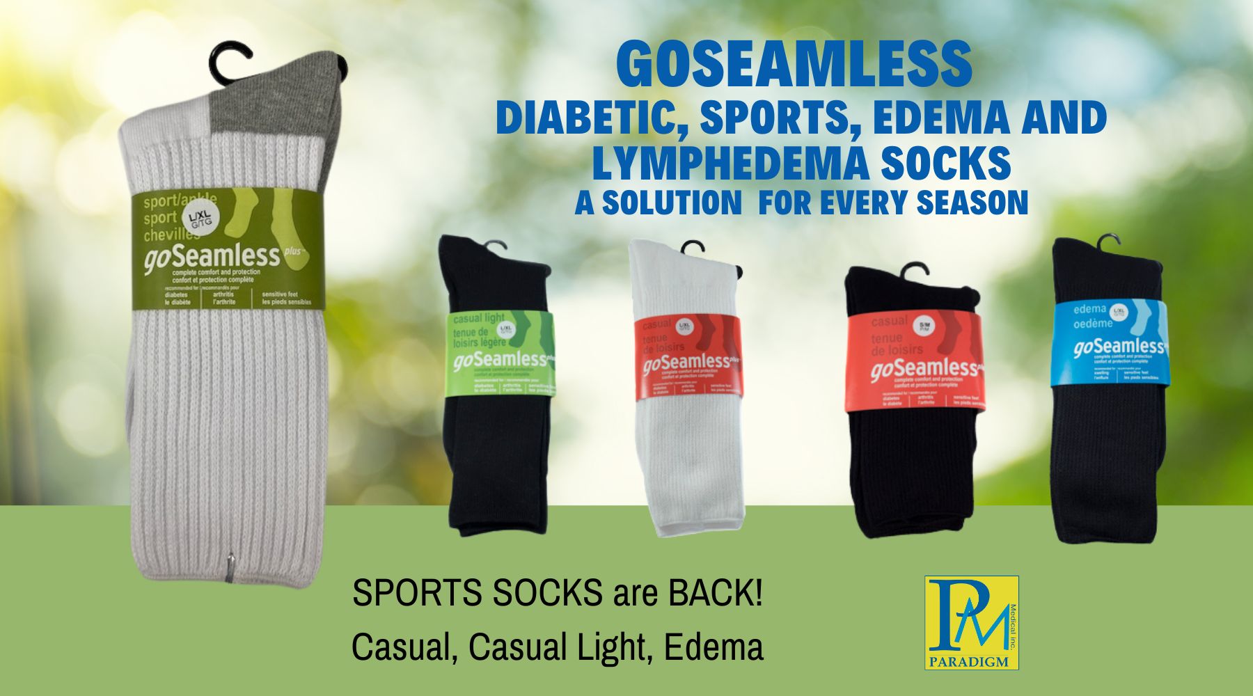 Essential Best-Selling Socks for Diabetic and Sensitive Feet, for Edema and Lymphedema