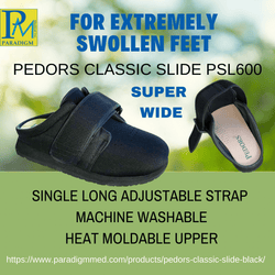 Severe Cases of Lymphedema and Edema require SPECIALTY FOOTWEAR!