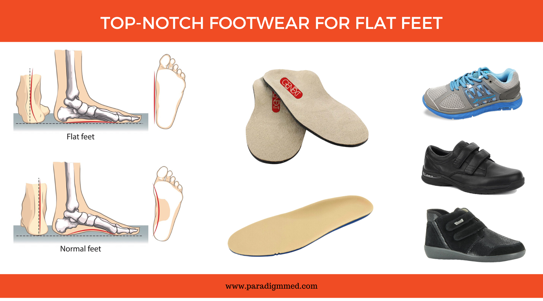 Top-Notch Orthopedic Footwear for Flat Feet